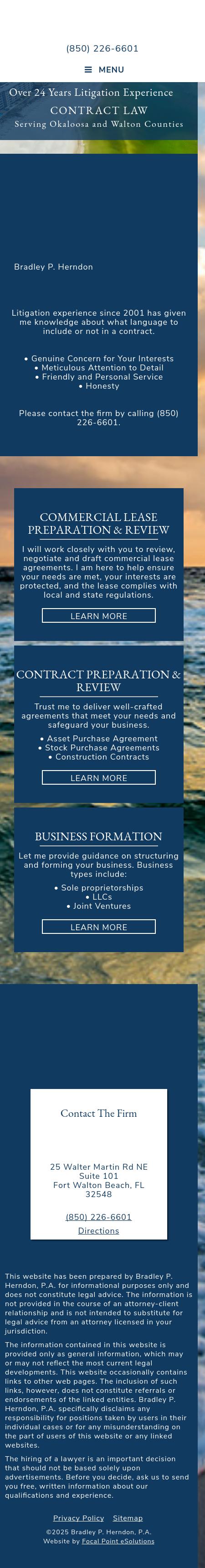 Bradley P. Herndon, P.A. - Fort Walton Beach FL Lawyers