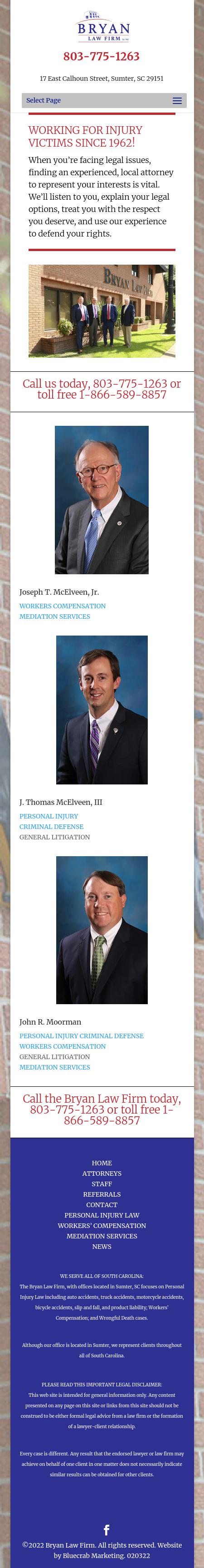 Bryan Law Firm of SC, L.L.P. - Sumter SC Lawyers