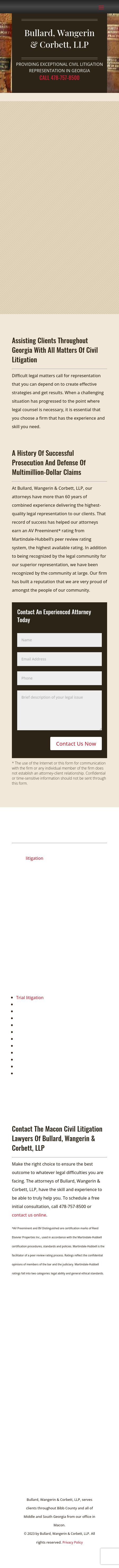 Bullard & Wangerin, LLP - Macon GA Lawyers