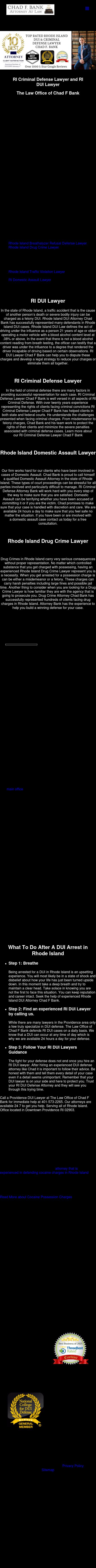 The Law Office of Chad F Bank - Providence RI Lawyers