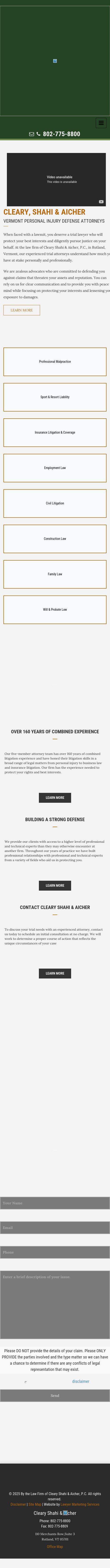 Cleary Shahi & Aicher, P.C. - Rutland VT Lawyers