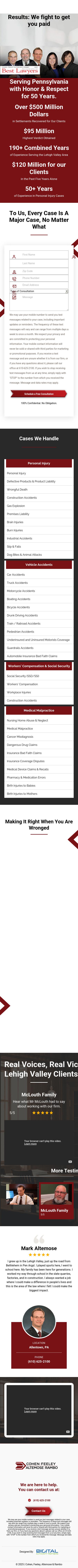 Cohen, Feeley, Altemose & Rambo - Bethlehem PA Lawyers