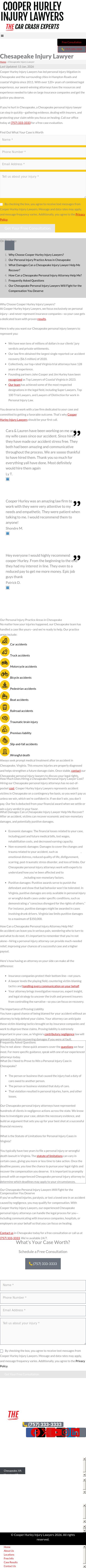 Cooper Hurley Injury Lawyers - Chesapeake VA Lawyers
