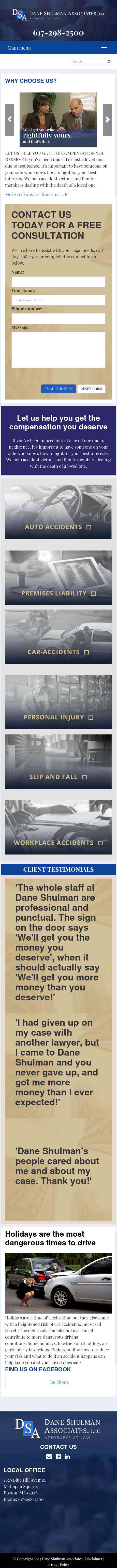 Dane Shulman Associates, LLC - Boston MA Lawyers
