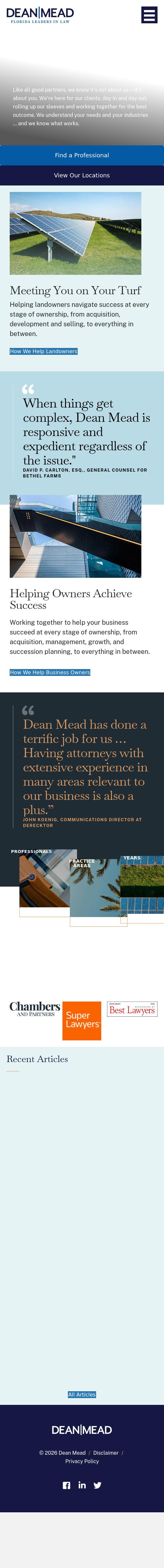 Dean, Mead, Minton & Zwemer - Fort Pierce FL Lawyers