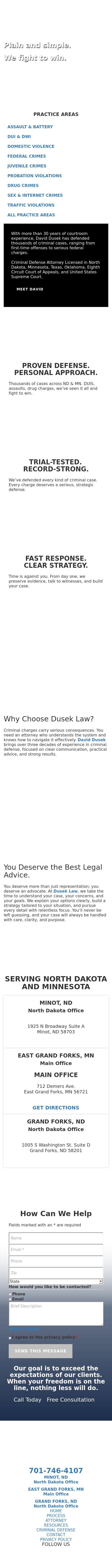 Dusek Law - East Grand Forks MN Lawyers