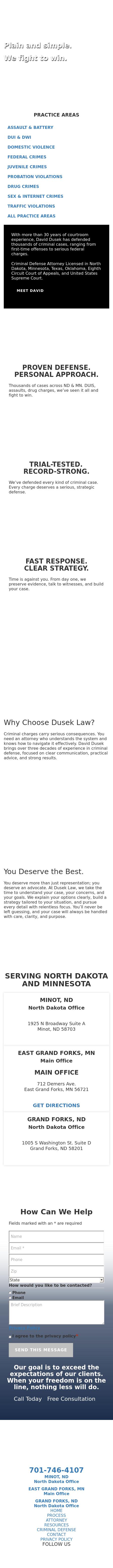 Dusek Law - Grand Forks ND Lawyers