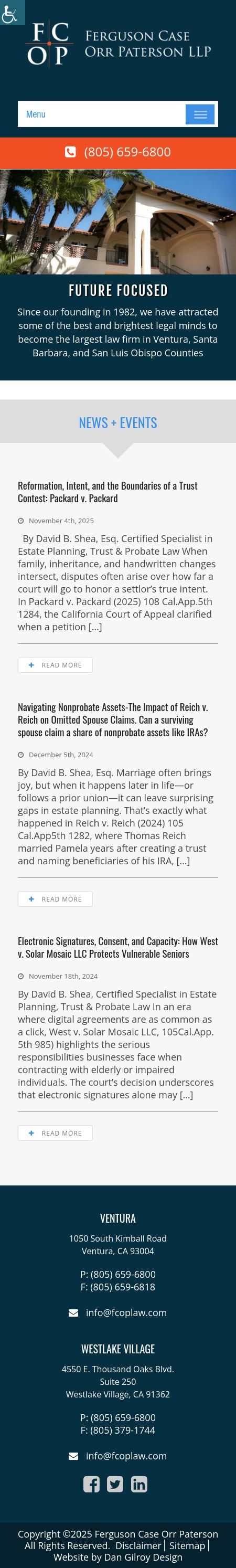 Ferguson Case Orr Paterson LLP - Ventura CA Lawyers