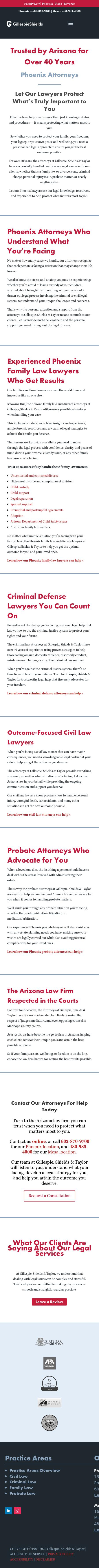 Gillespie, Shields & Durrant - Mesa AZ Lawyers