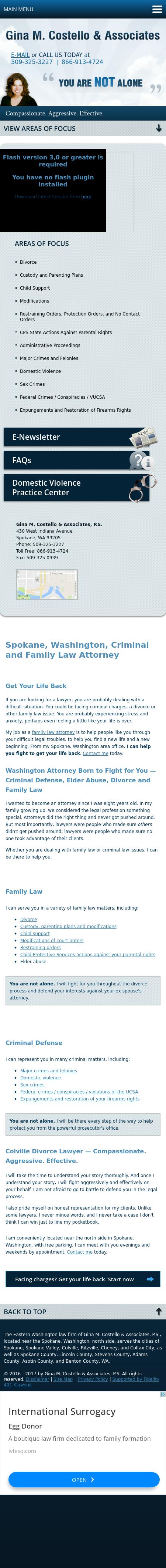 Gina M. Costello & Associates, P.S. - Spokane WA Lawyers