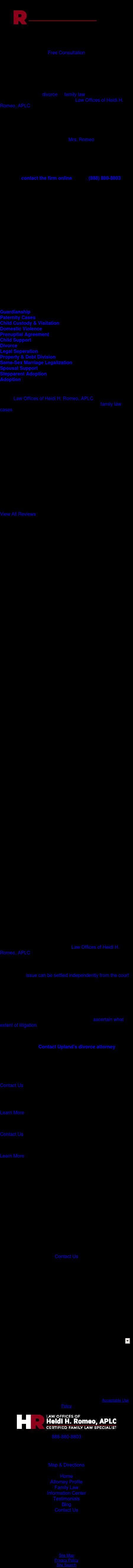 Heidi H. Romeo - Upland CA Lawyers