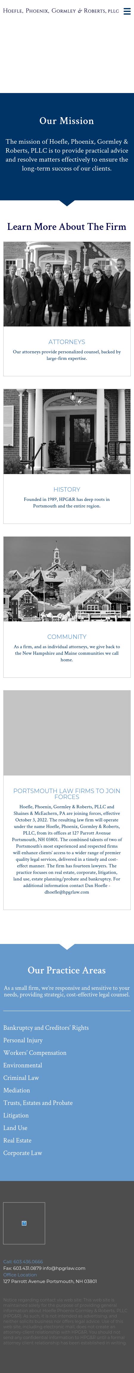 Hoefle, Phoenix, Gormley & Roberts, P.A. - Portsmouth NH Lawyers