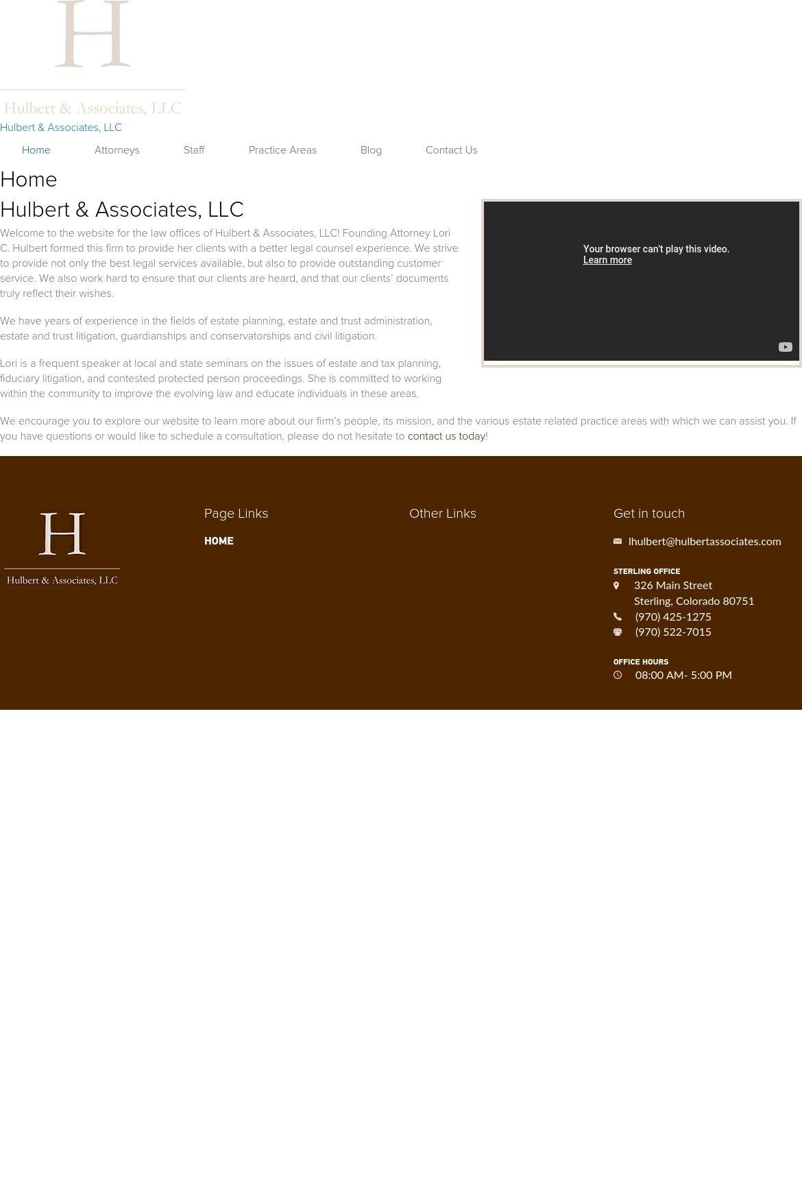 Hulbert & Associates, LLC - Denver CO Lawyers
