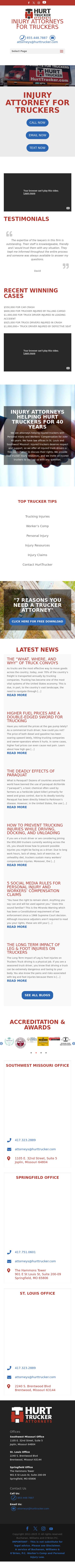 Hurt Trucker Attorneys - St. Louis MO Lawyers