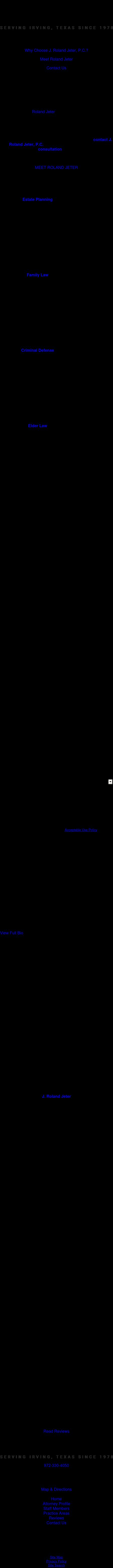 J. Roland Jeter, P.C. - Irving TX Lawyers