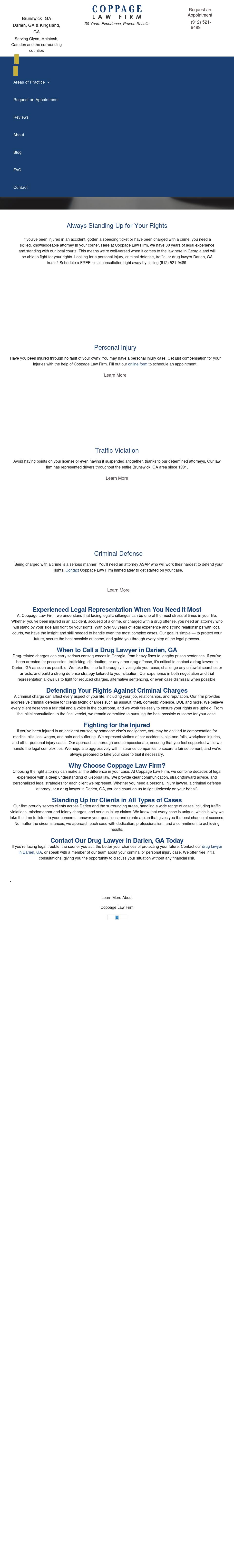 James R. Coppage Attorney at Law - Brunswick GA Lawyers