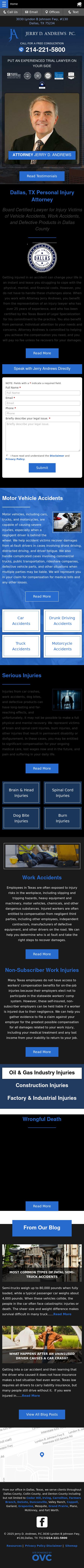 Jerry D. Andrews, P.C. - Dallas TX Lawyers