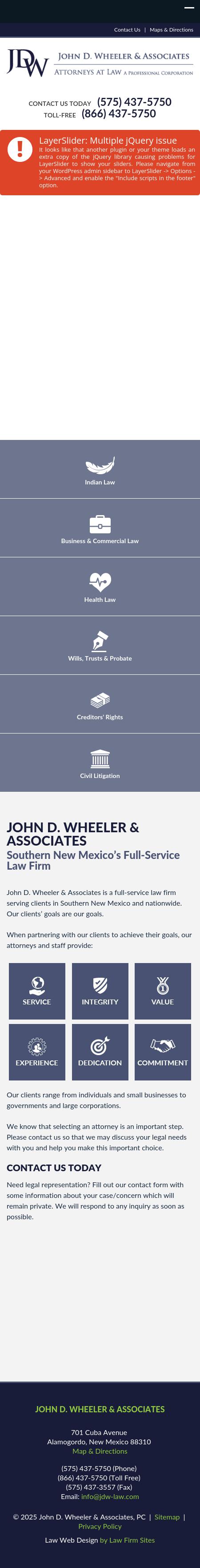John D. Wheeler & Associates, P.C. - Alamogordo NM Lawyers