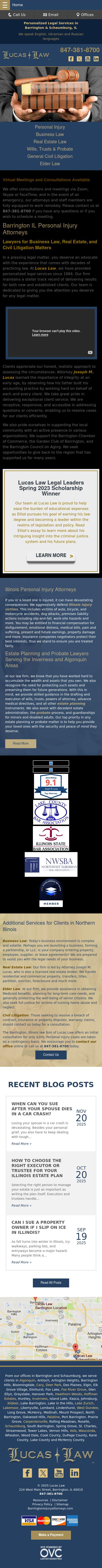 Joseph M. Lucas & Associates, L.L.C. - Barrington IL Lawyers