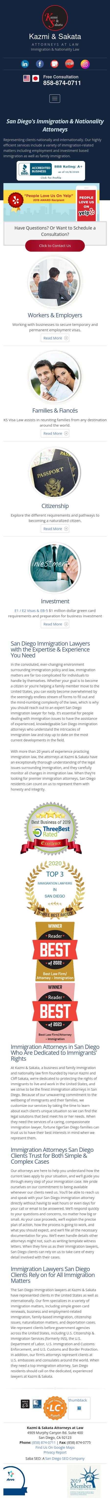 Kazmi & Sakata - San Diego CA Lawyers