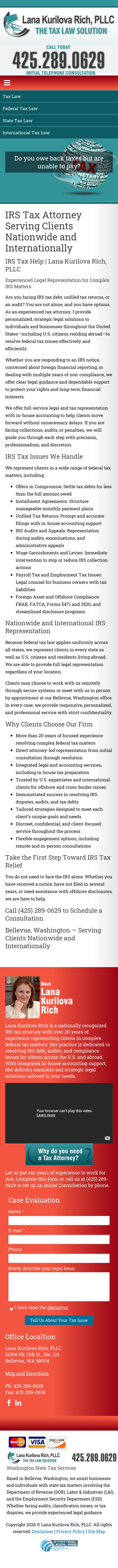 Lana Kurilova Rich PLLC - Bellevue WA Lawyers