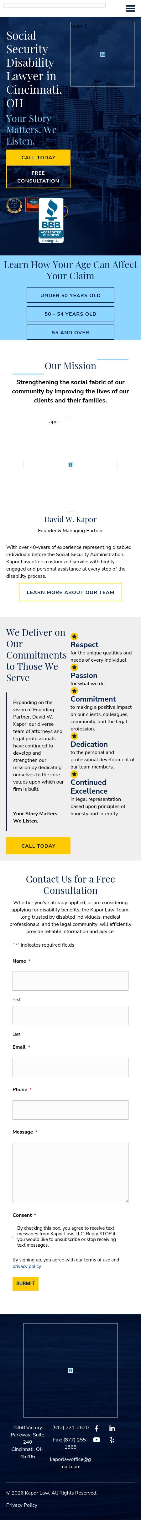 Law Office of David W. Kapor & Associates - Cincinnati OH Lawyers