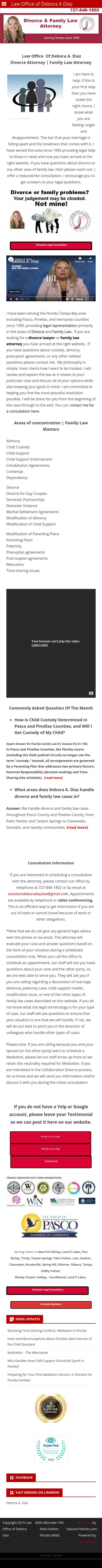 Law Office of Debora A. Diaz, PLLC - New Port Richey FL Lawyers