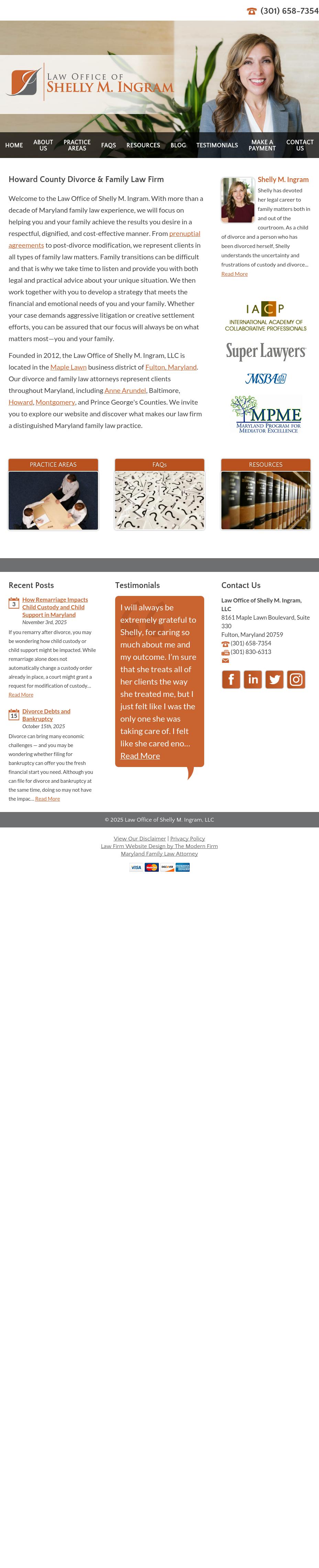 Law Office of Shelly M. Ingram, LLC - Fulton MD Lawyers