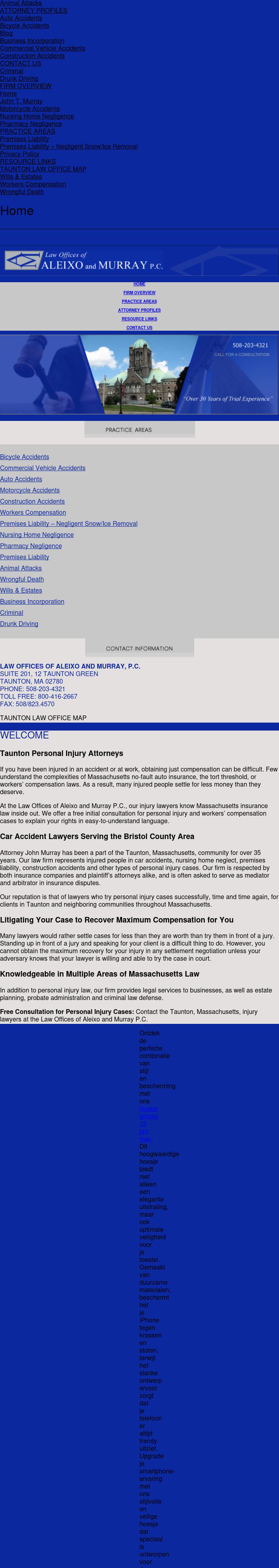Law Offices of Aleixo and Murray, P.C. - Taunton MA Lawyers
