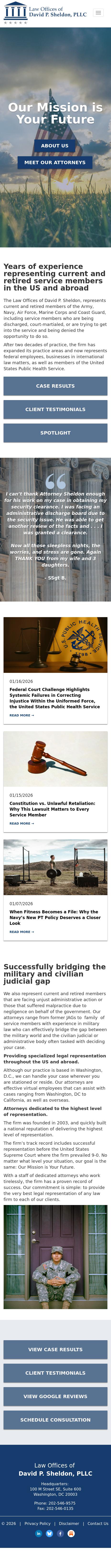 Law Offices of David P. Sheldon - Washington DC Lawyers