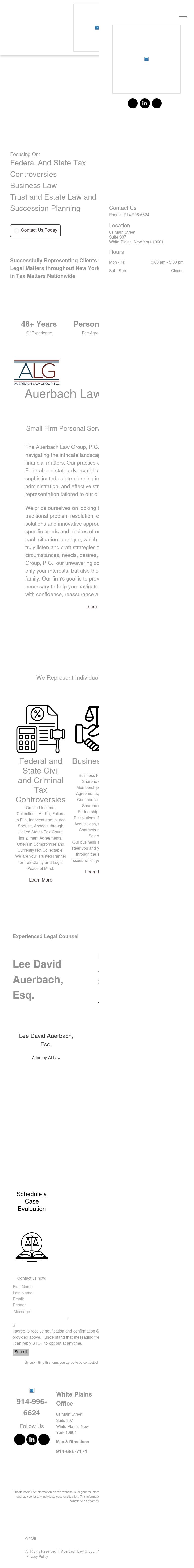 Law Offices of Lee David Auerbach, P.C. - White Plains NY Lawyers