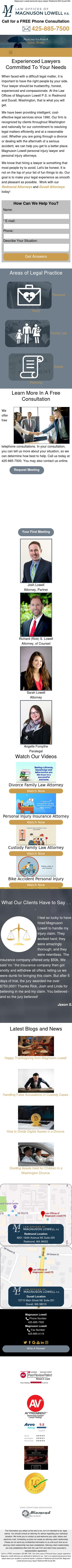 Law Offices of Magnuson Lowell P.S. - Seattle WA Lawyers