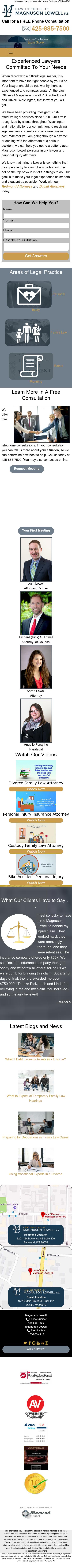 Law Offices of Magnuson Lowell P.S. - Spokane WA Lawyers