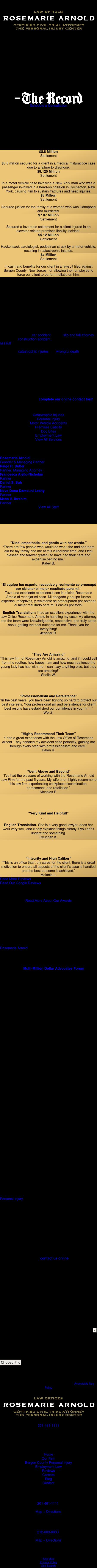 Law Offices Rosemarie Arnold - Fort Lee NJ Lawyers