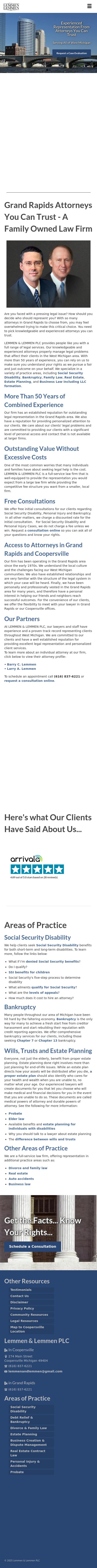 Lemmen & Lemmen PLC - Coopersville MI Lawyers