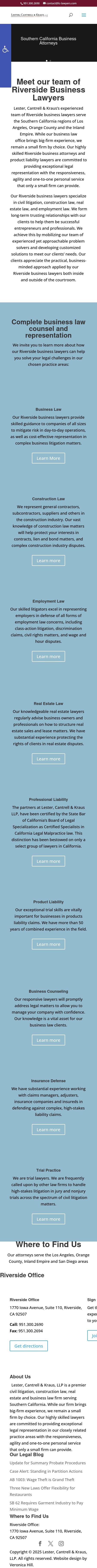 Lester & Cantrell, LLP - Riverside CA Lawyers