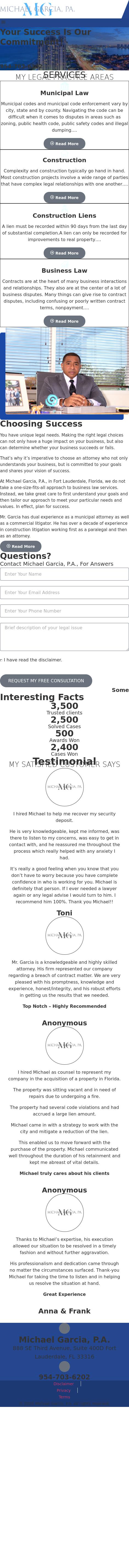 Michael Garcia, P.A. - Plantation FL Lawyers