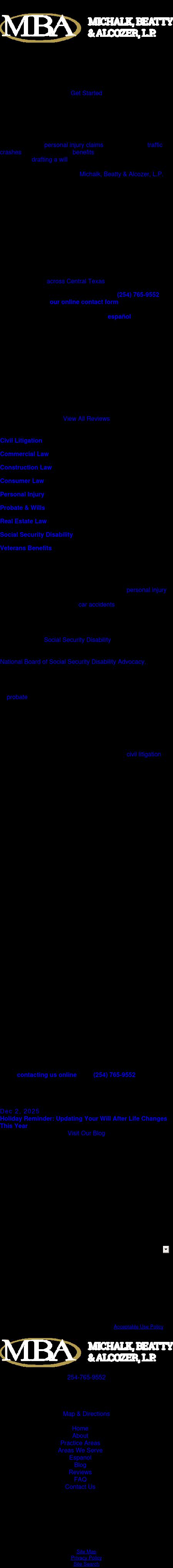 Michalk, Beatty & Alcozer, L.P. - Temple TX Lawyers