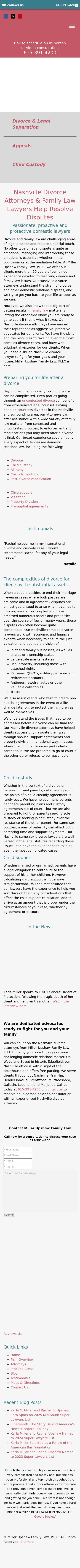 Miller Upshaw Family Law, PLLC - Nashville TN Lawyers