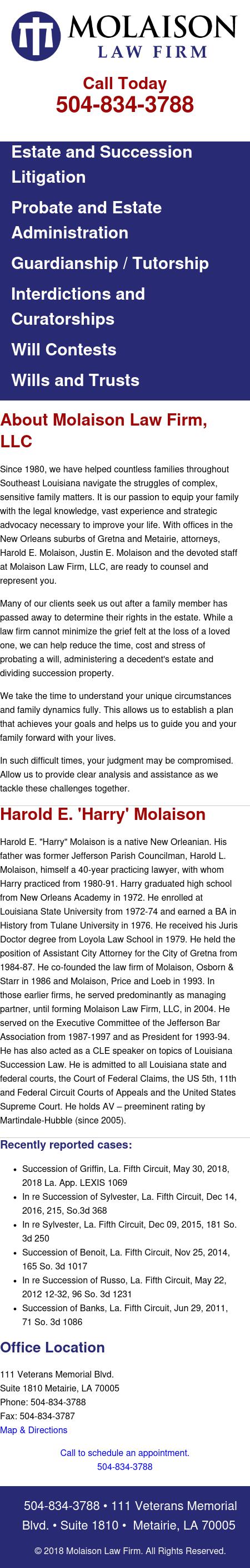 Molaison Law Firm, LLC - Metairie LA Lawyers