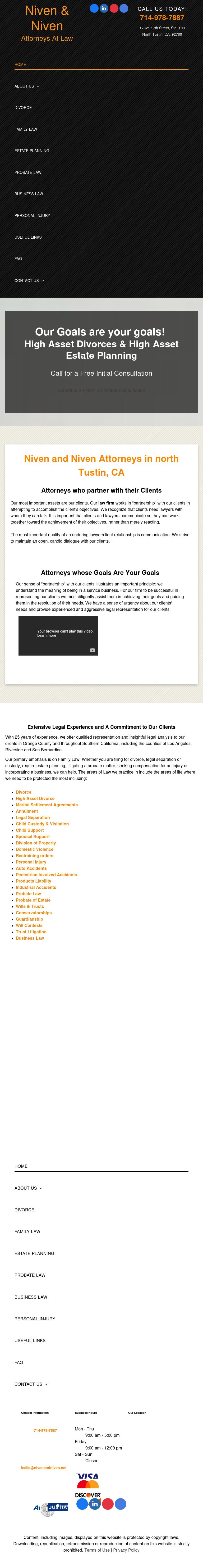 Niven & Niven - Tustin CA Lawyers