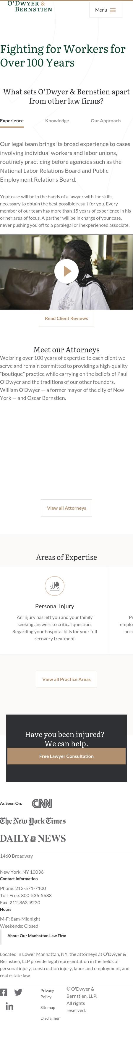 O'Dwyer & Bernstien, LLP - New York NY Lawyers