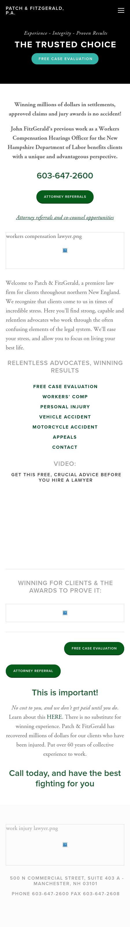 Patch & FitzGerald - Manchester NH Lawyers