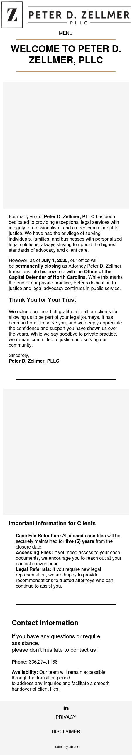 Peter D. Zellmer, PLLC - Greensboro NC Lawyers
