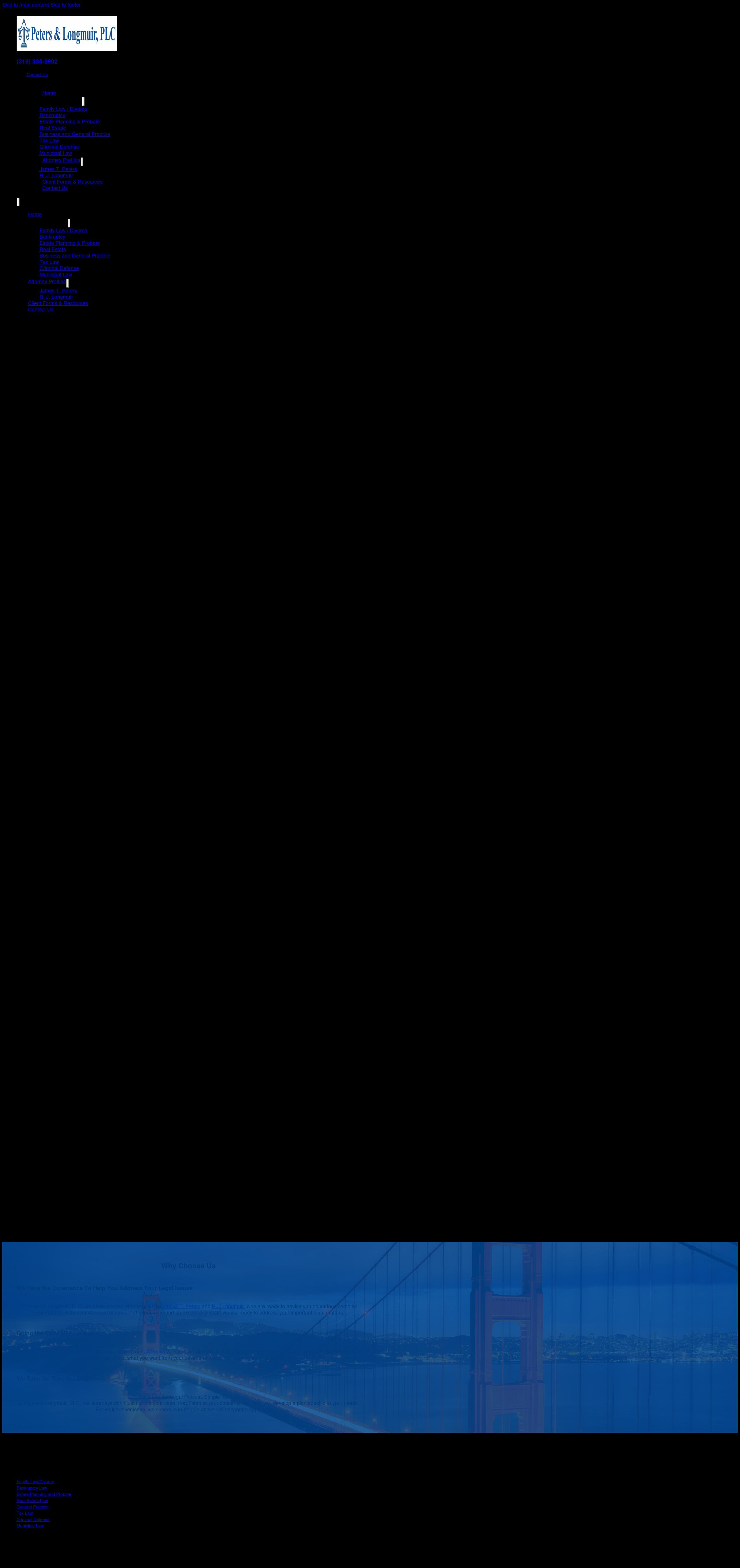 Peters Law Offices - Vinton IA Lawyers