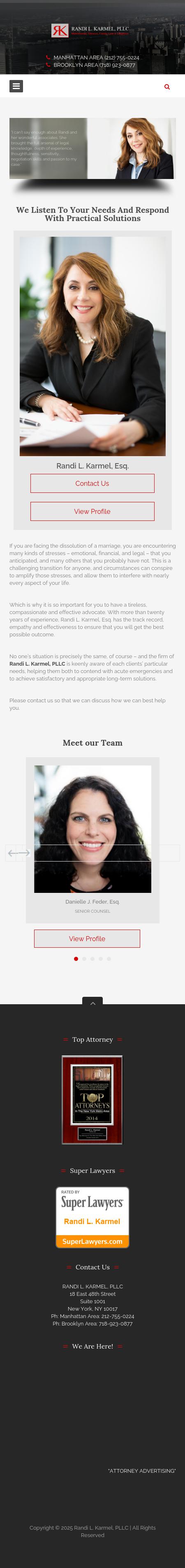 Randi L. Karmel PLLC - New York NY Lawyers