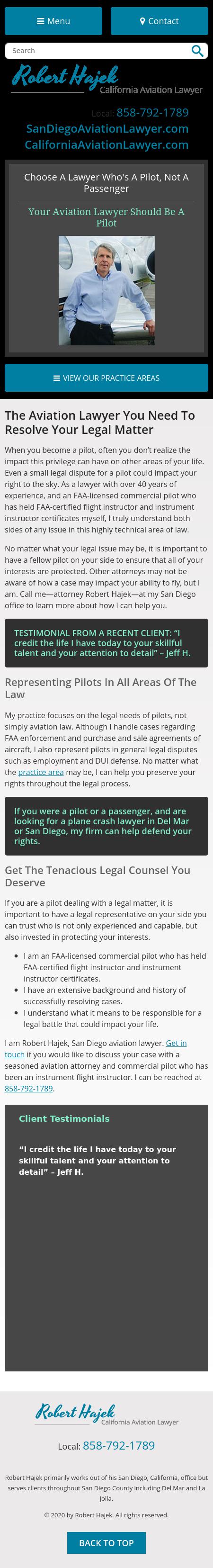 Robert Hajek - Del Mar  CA Lawyers