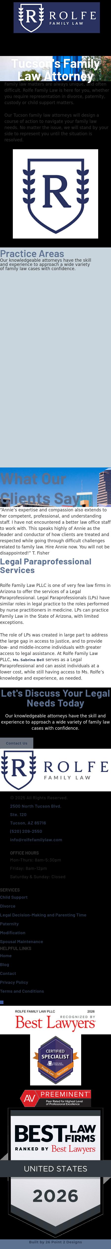 Rolfe Hinderaker, PLLC - Tucson AZ Lawyers