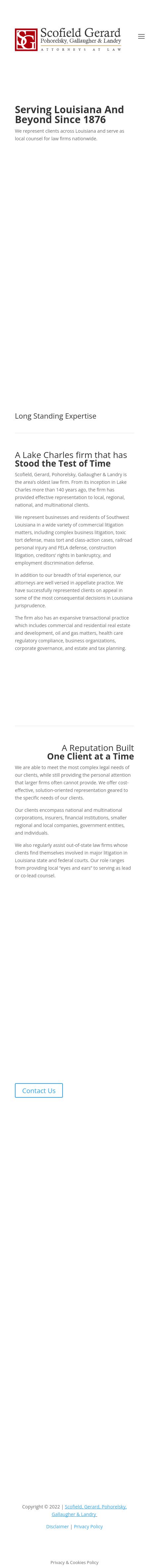 Scofield, Gerard, Pohorelsky, Gallaugher & Landry - Lake Charles LA Lawyers