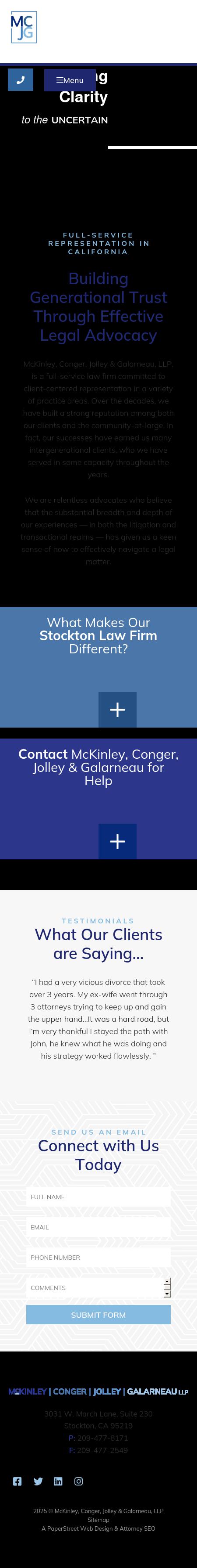 Shore, McKinley & Conger, LLP - Walnut Creek CA Lawyers